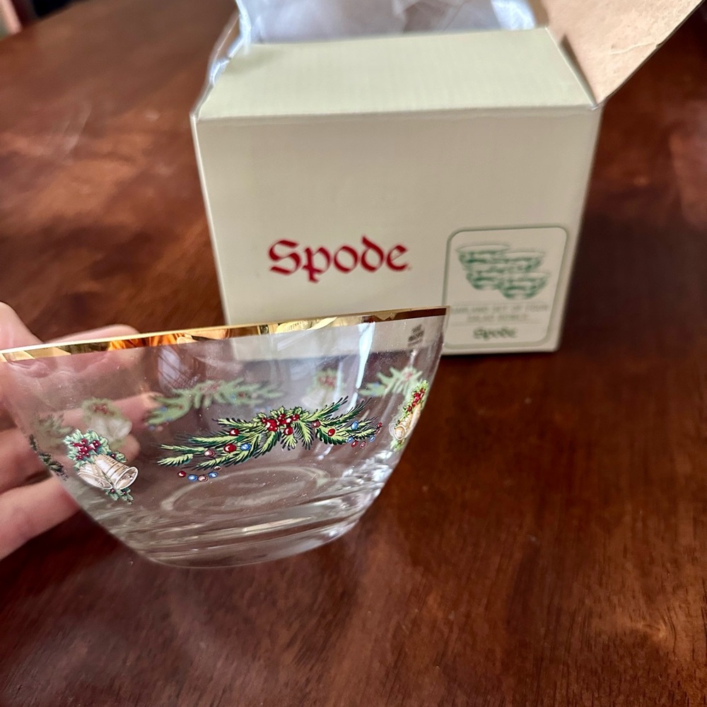 Spode garland Christmas salad bowls